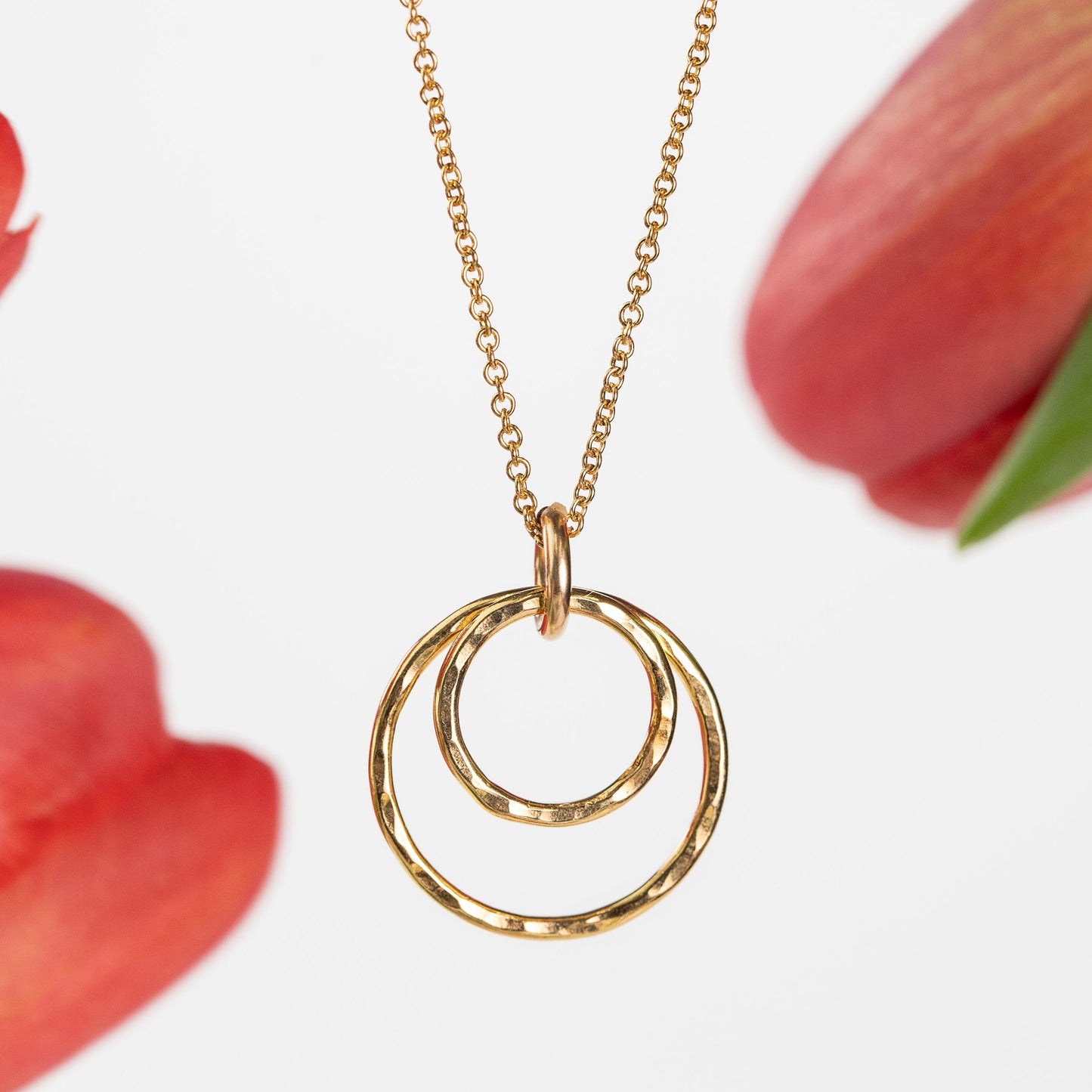 double circle necklace