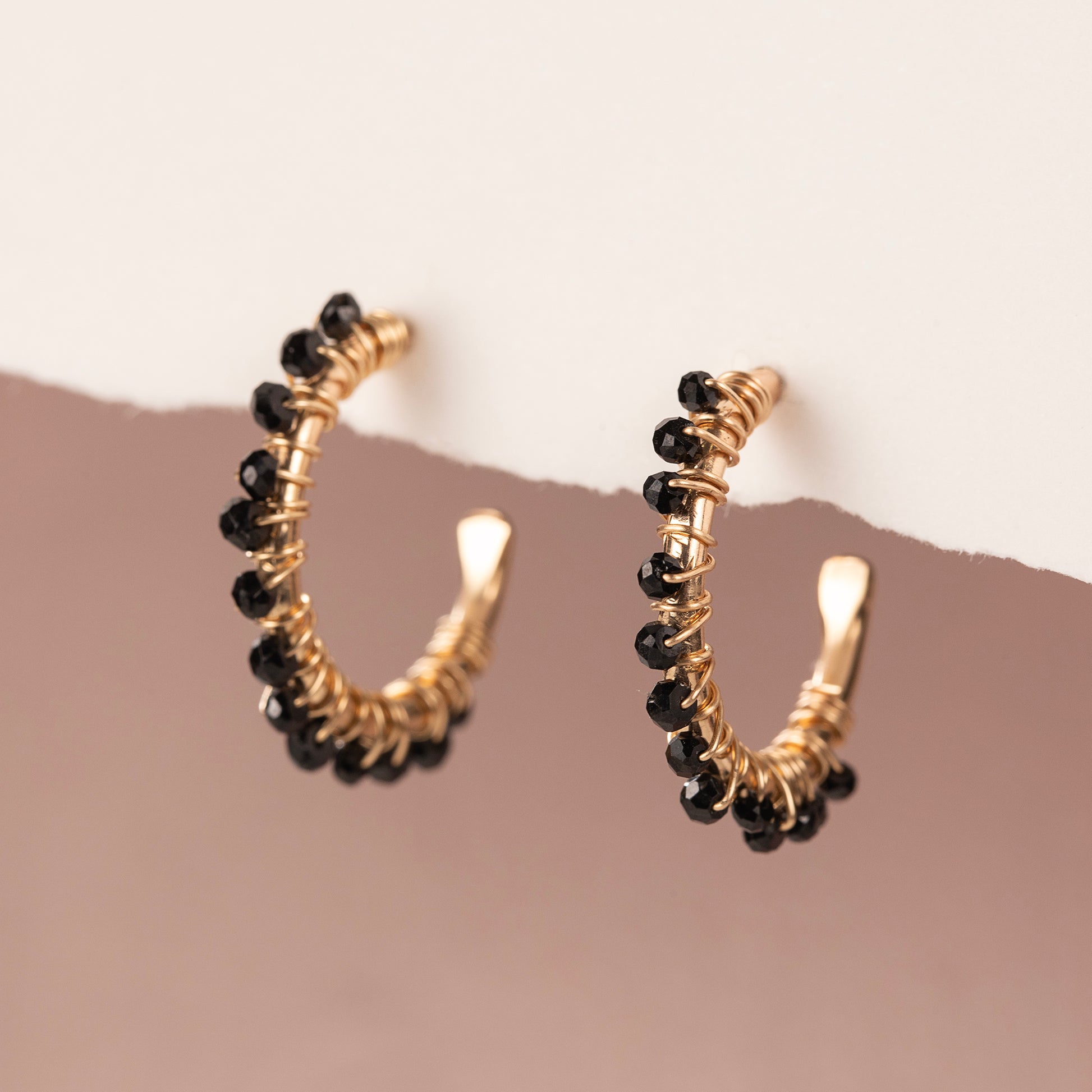 black spinel hoops