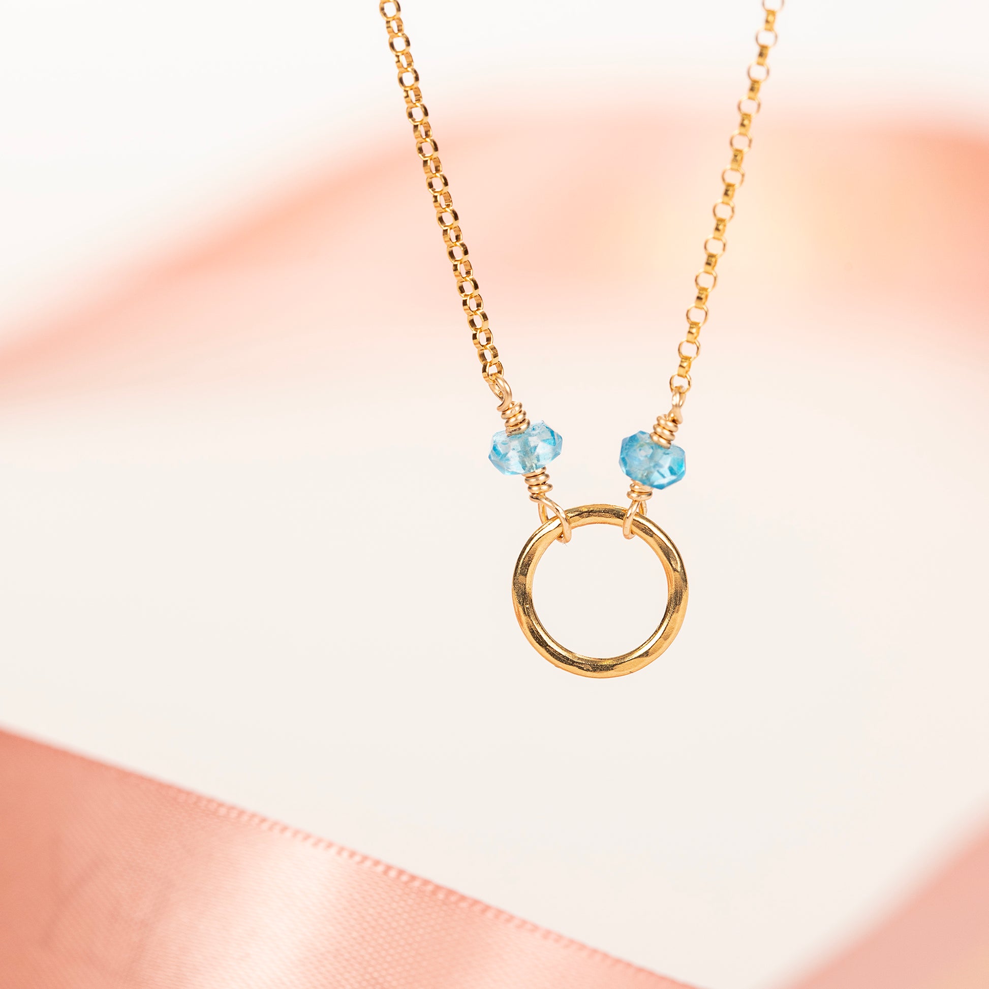 blue topaz necklace