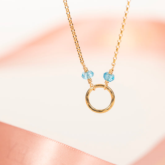 blue topaz necklace