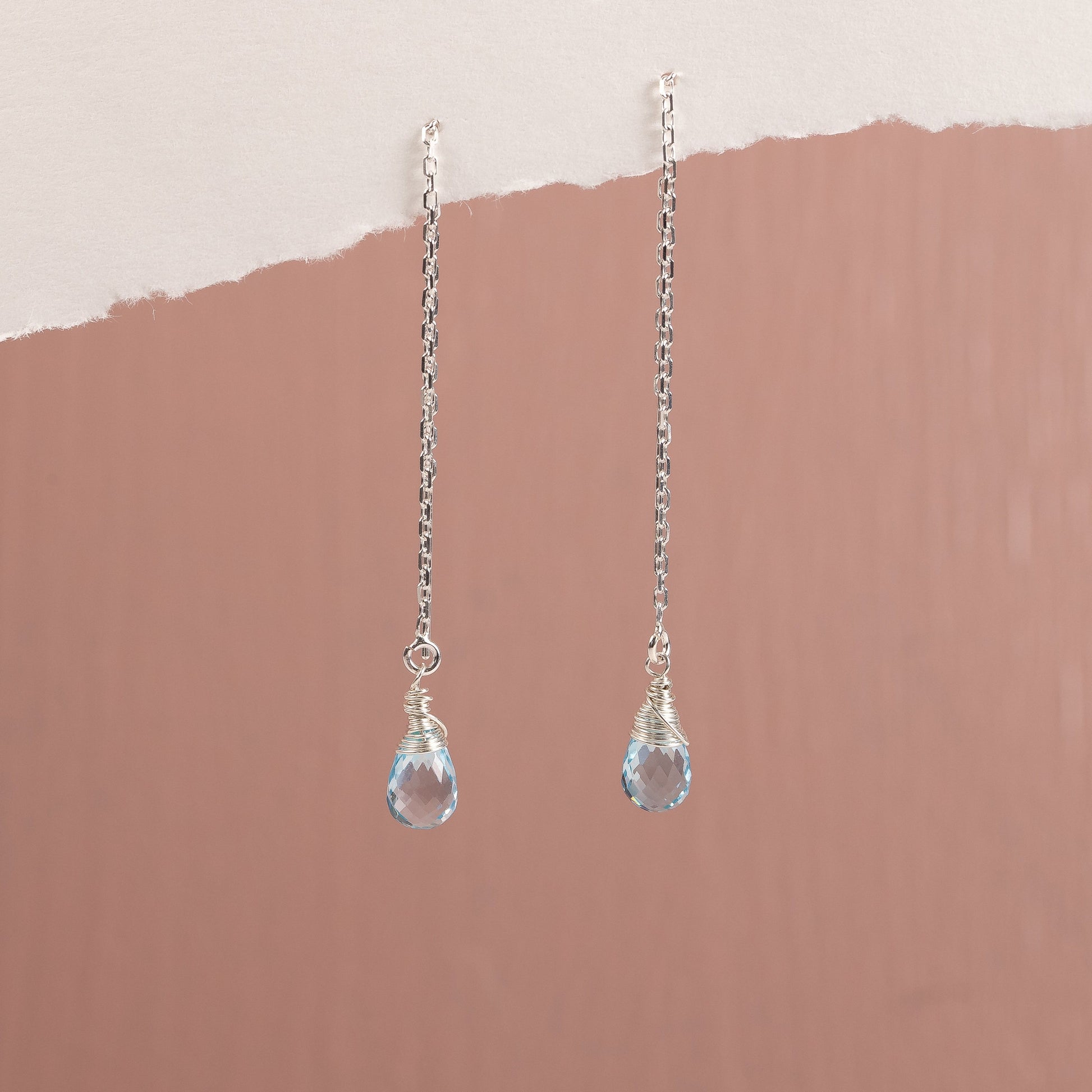 blue topaz earrings
