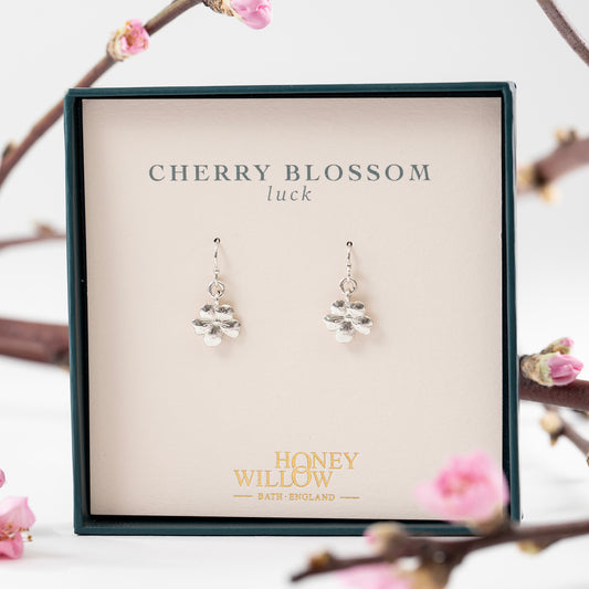 cherry blossom earrings luck