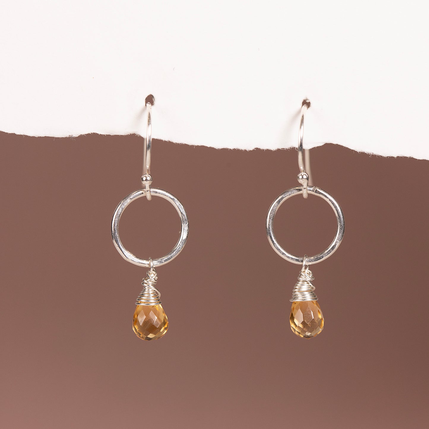 citrine earrings