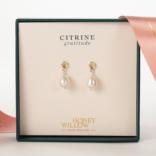 citrine earrings