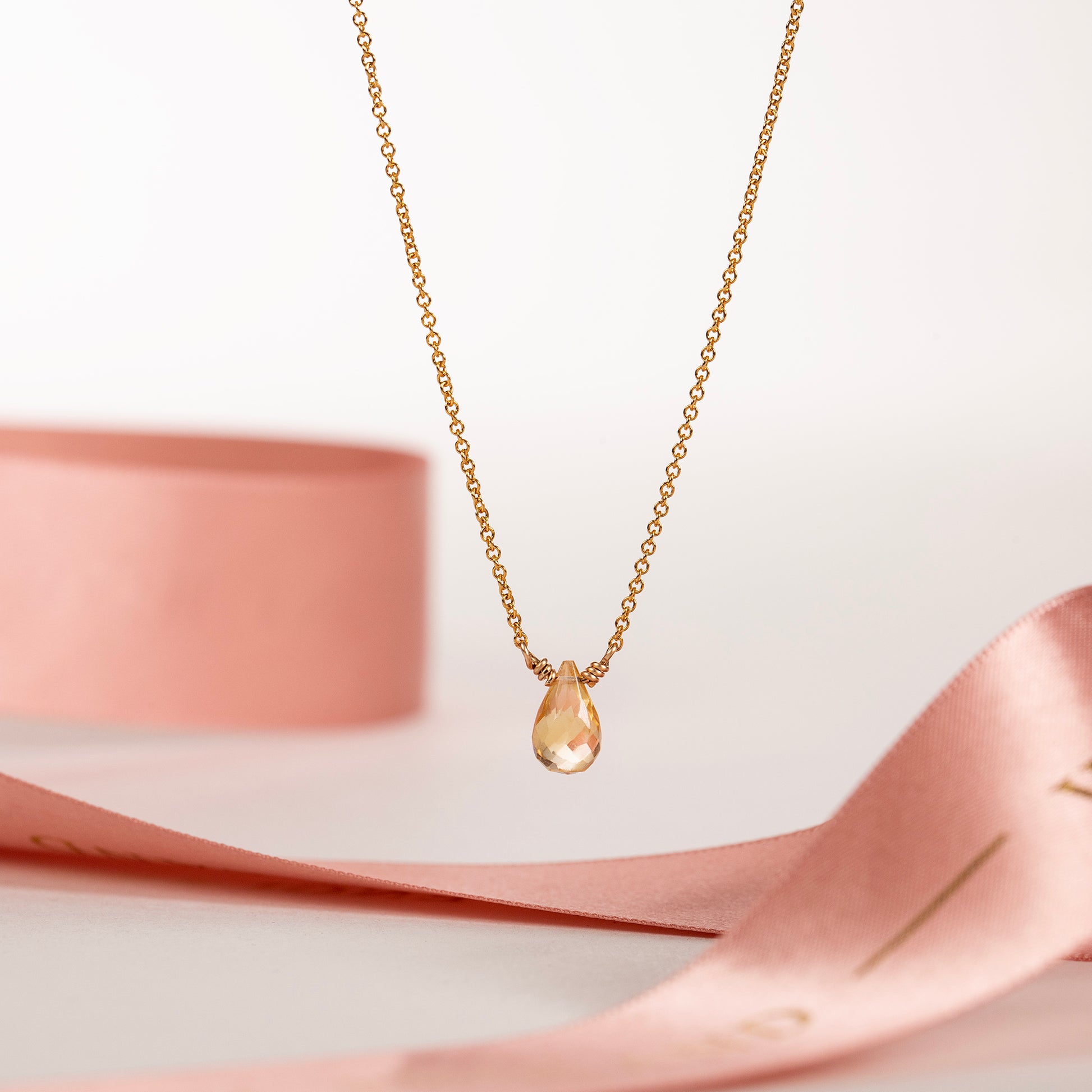 citrine necklace