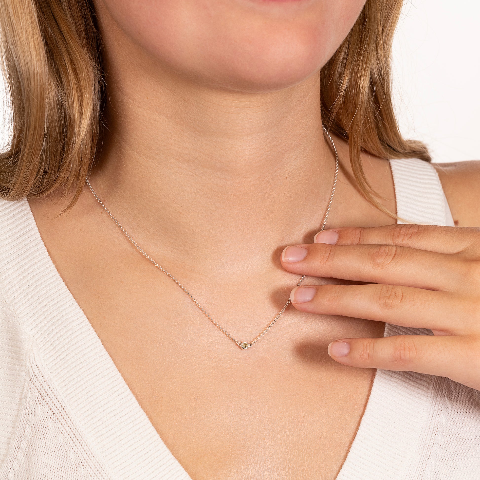 citrine necklace