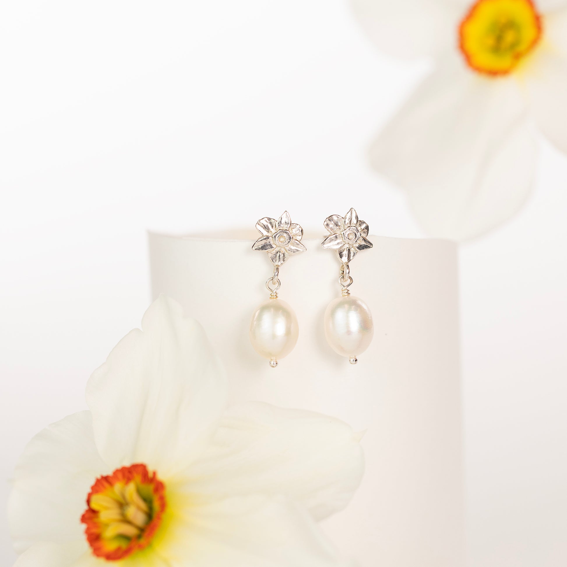 Daffodil Flower Earrings