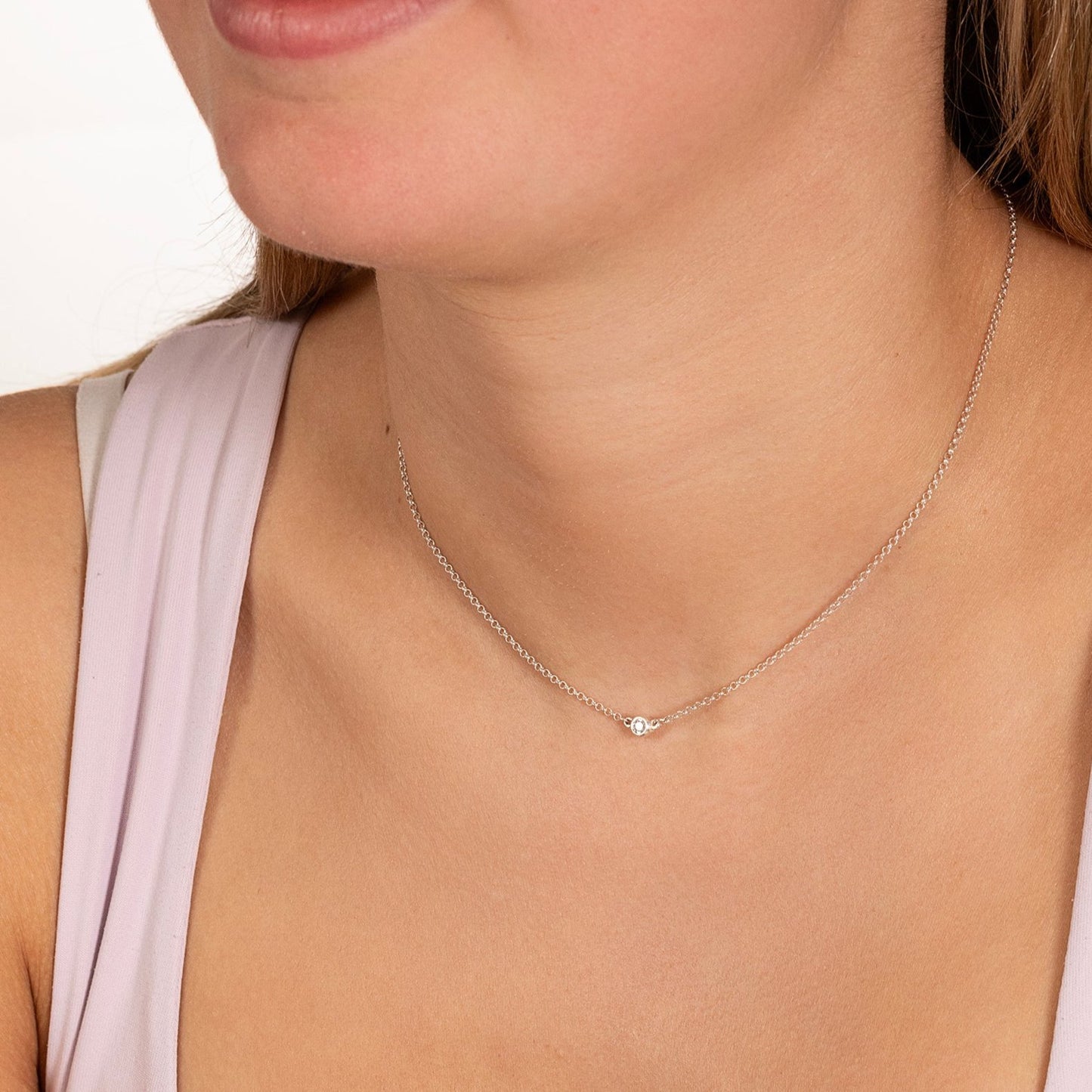 solitaire necklace