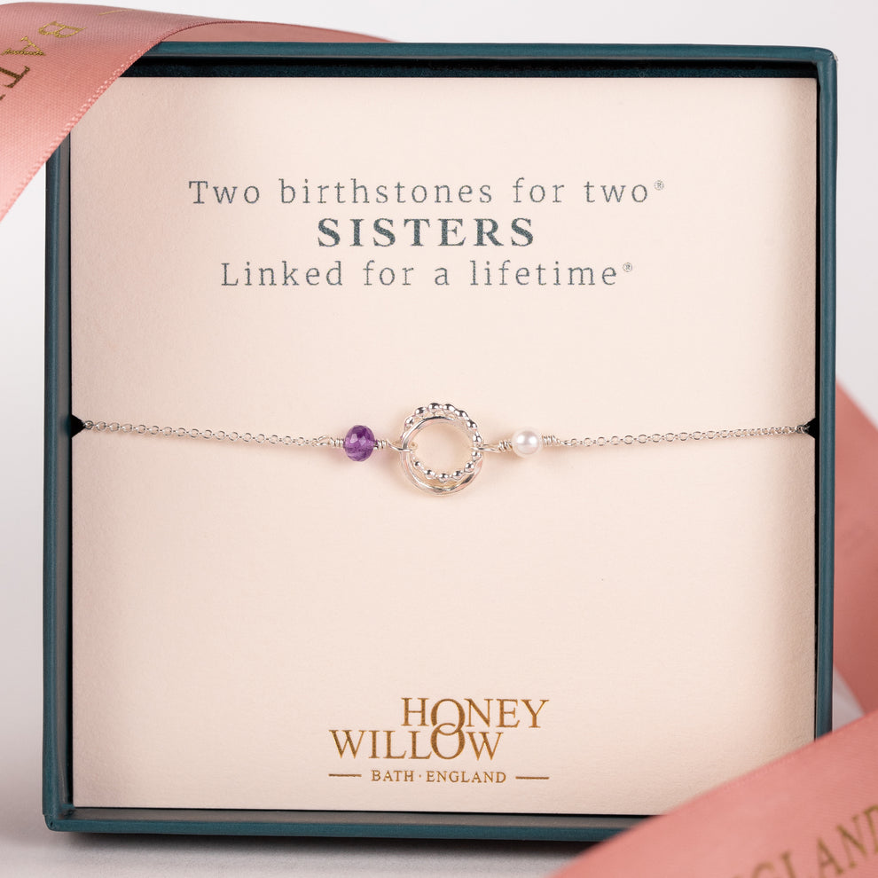 Love Knot Orecchini In Argento Sterling 925 Con Pietra Nascita A Cuore - Simbolo Amore Eterno, Regalo Personalizzato Per Mamma E Ragazza