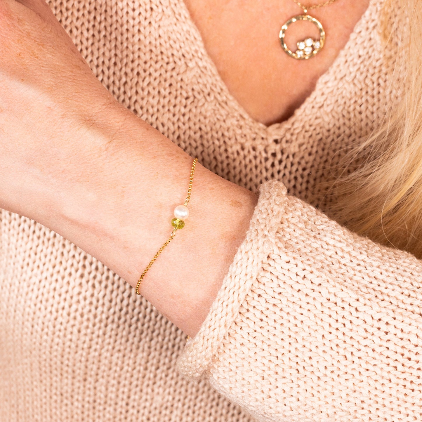 double gem bracelet