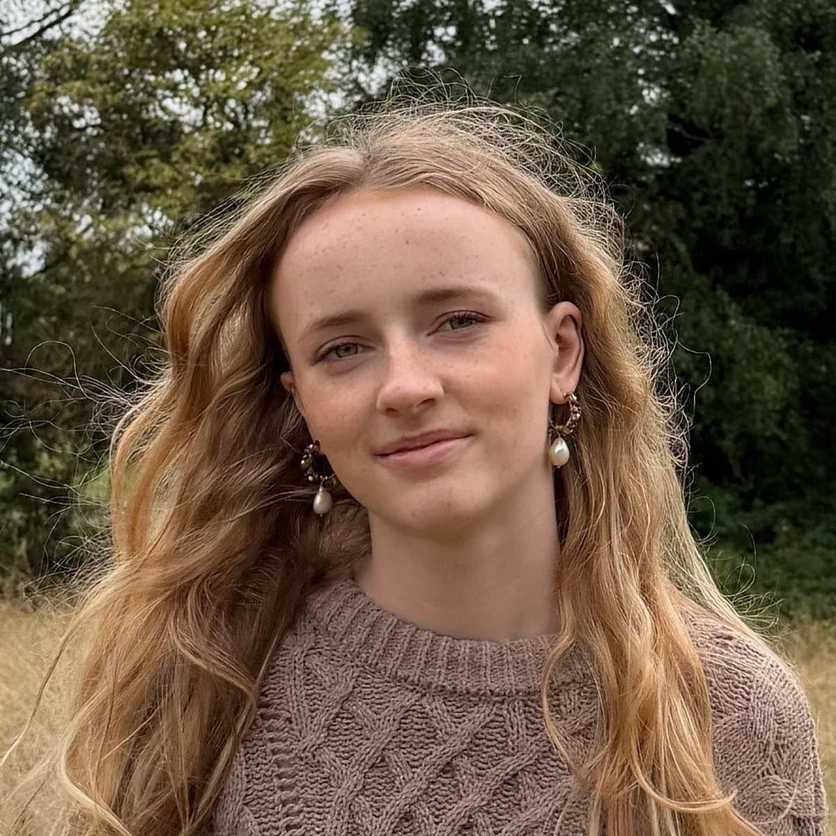 earthy autumn hoop earrings
