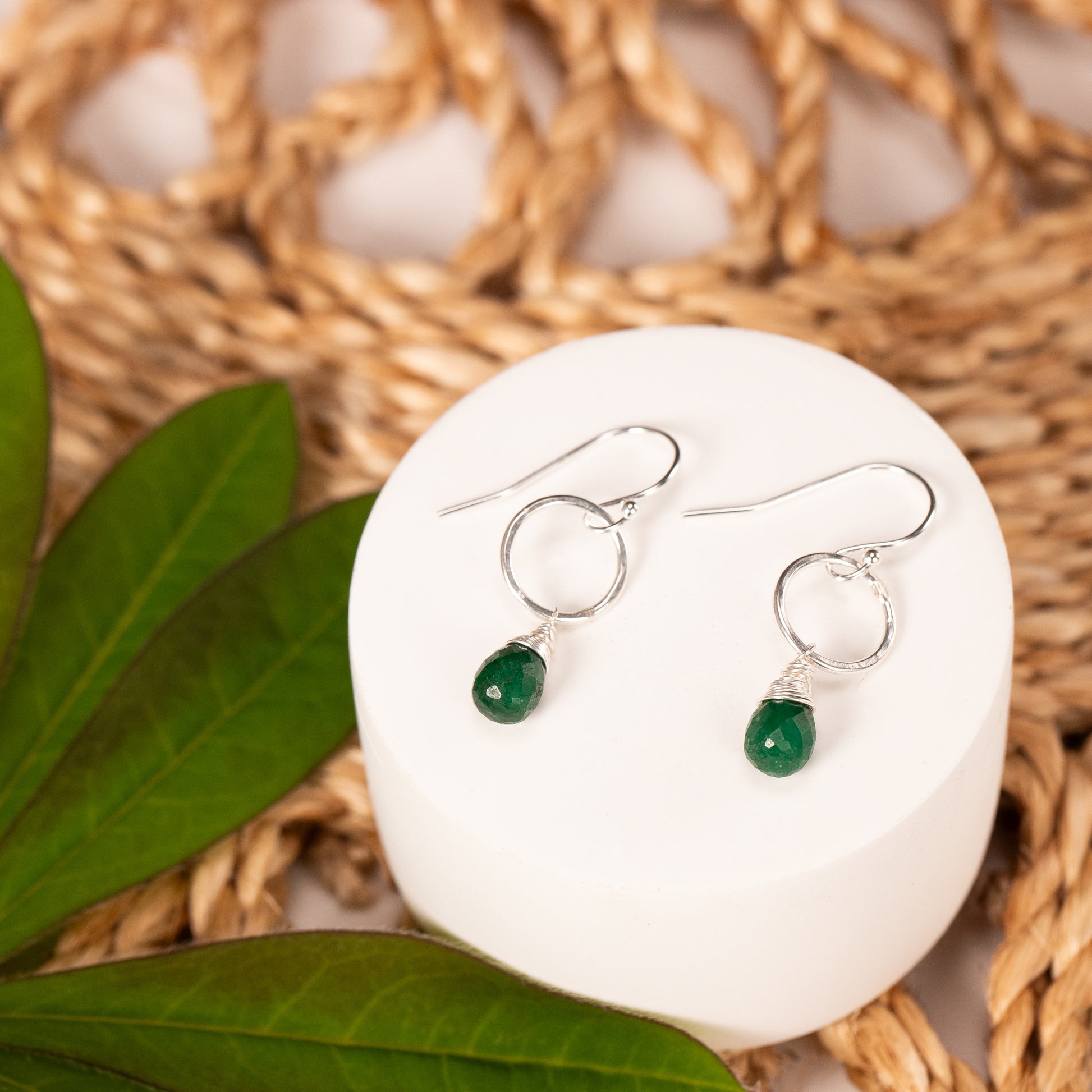 emerald earrings