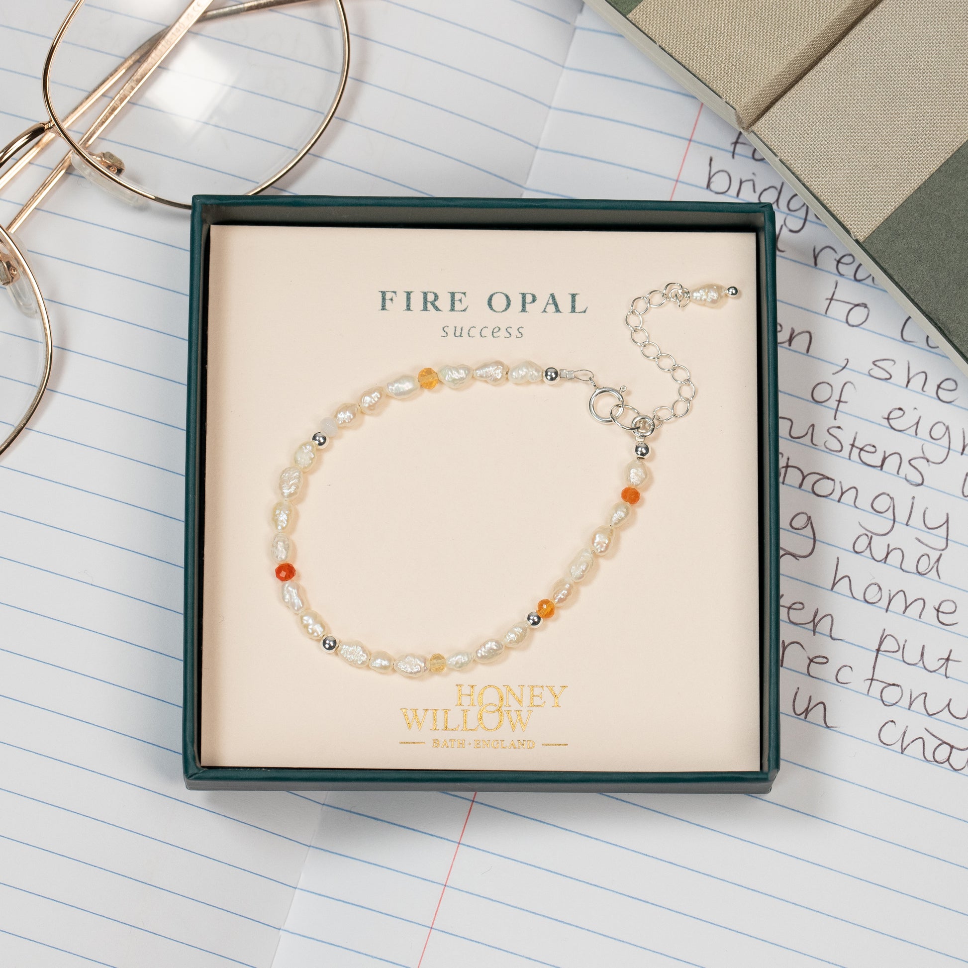 fire opal bracelet