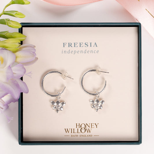 freesia flower hoops