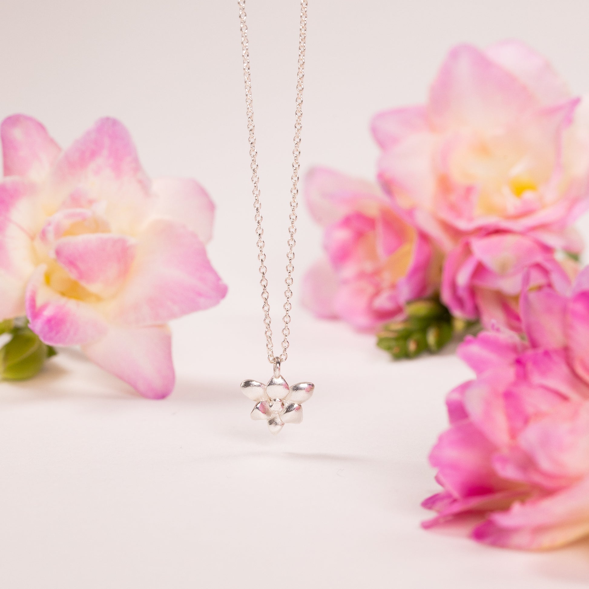 freesia necklace