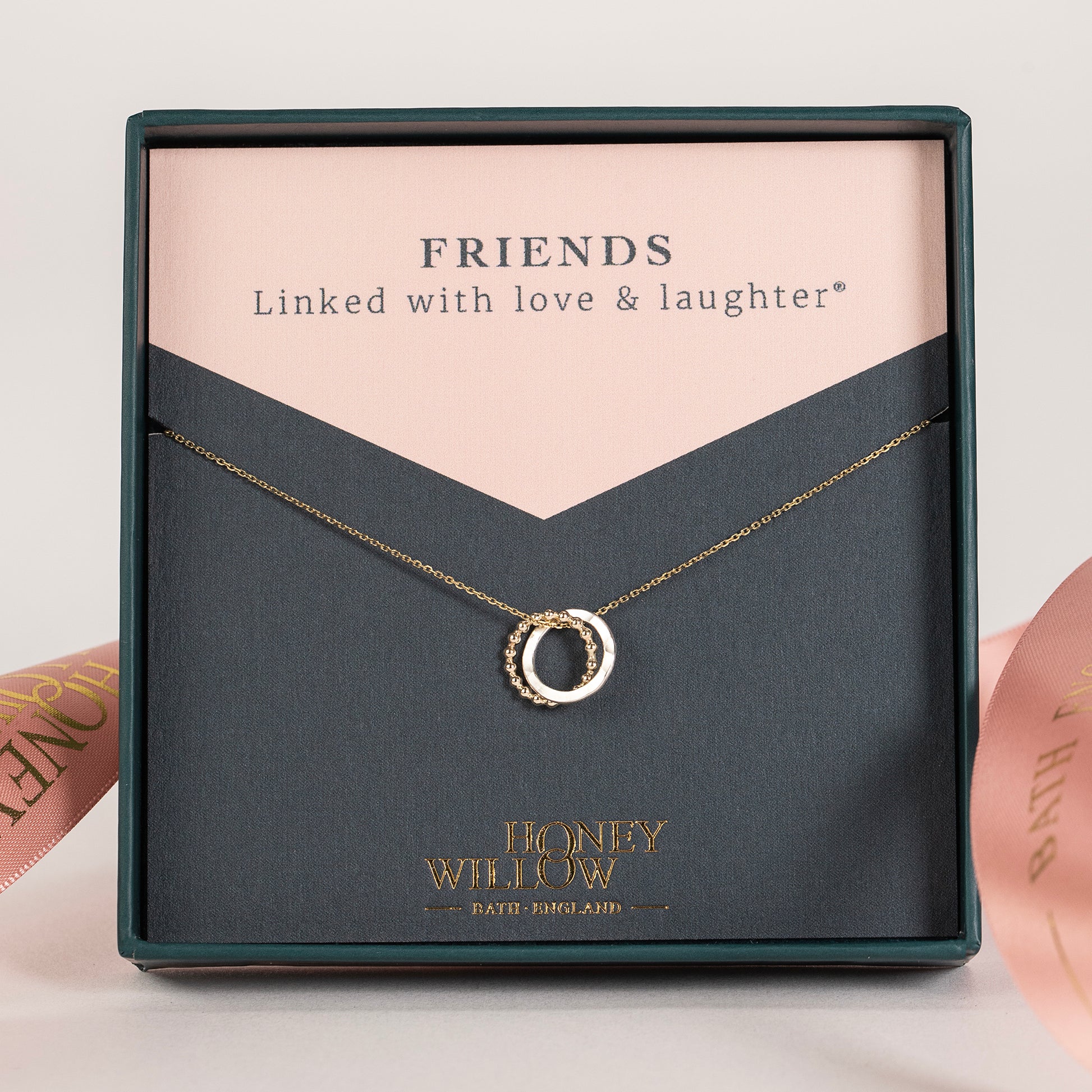 friends love knot necklace