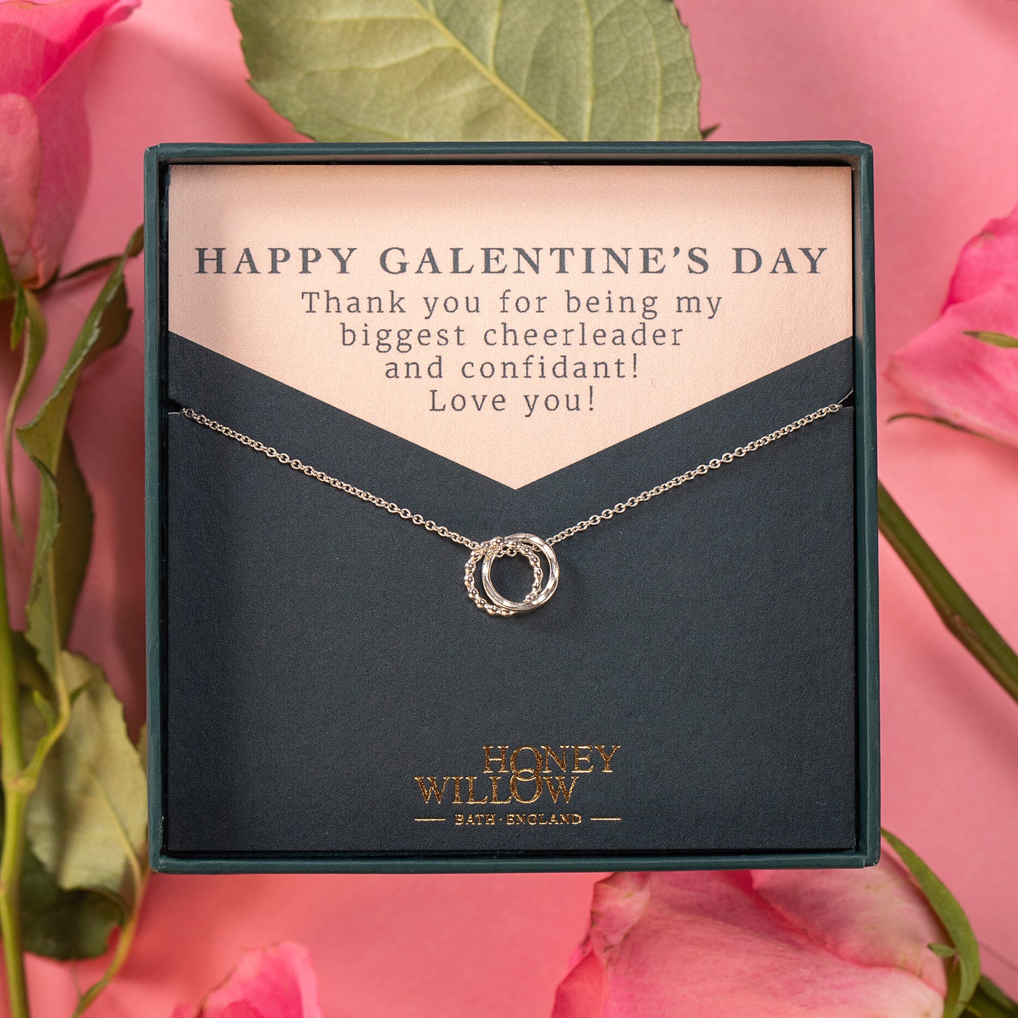 Galentine's Gift - Friendship Necklace - Silver Love Knot Necklace
