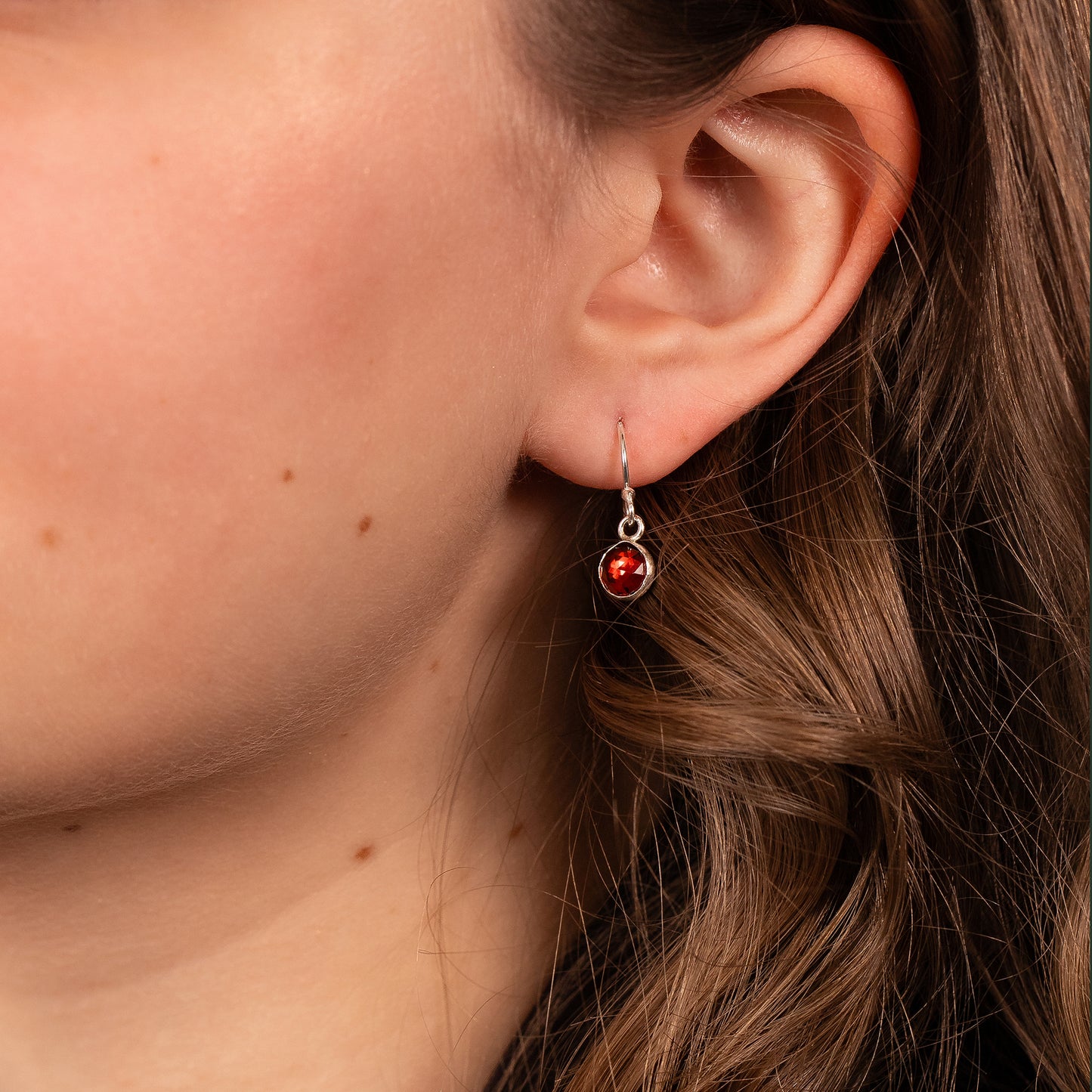 garnet earrings