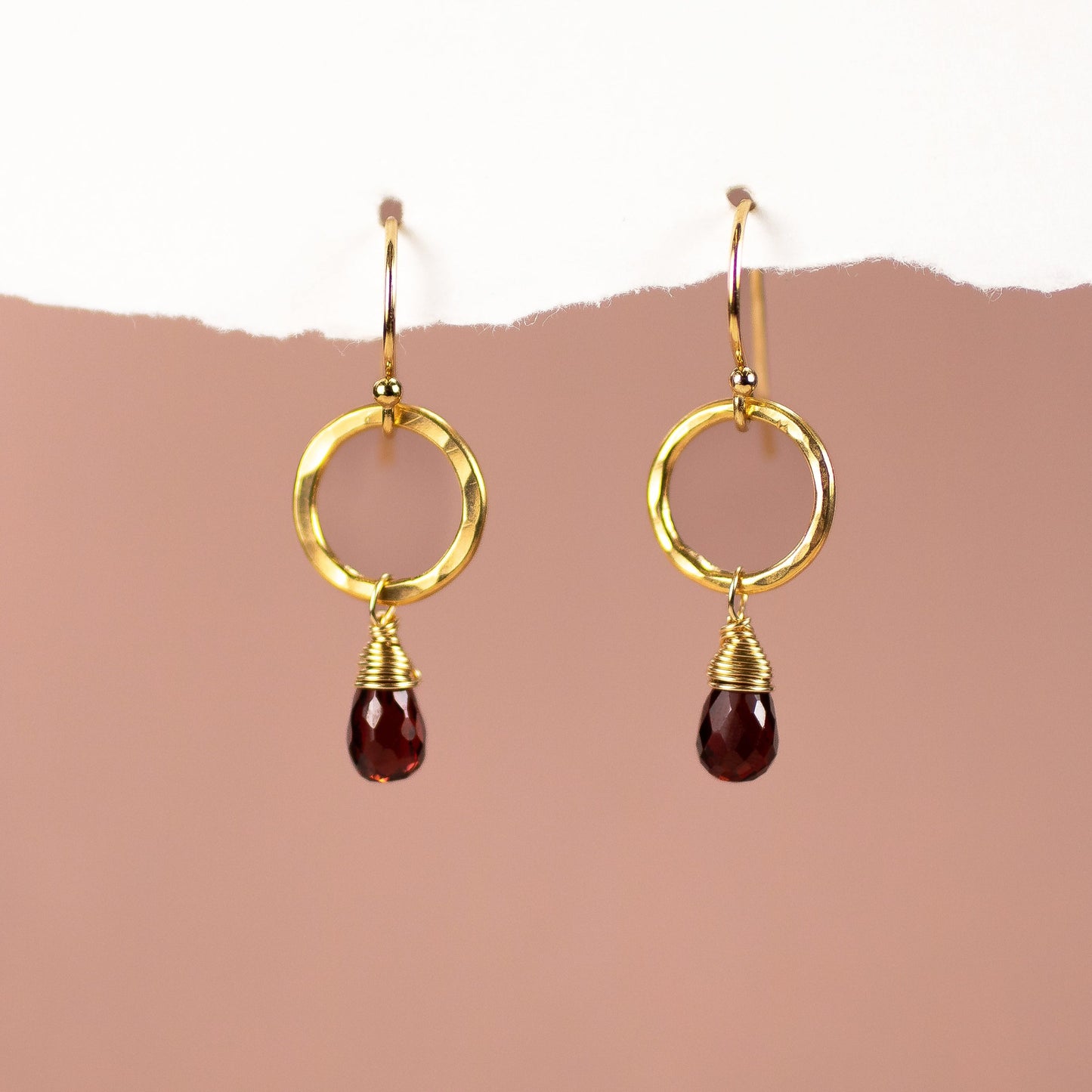 garnet earrings