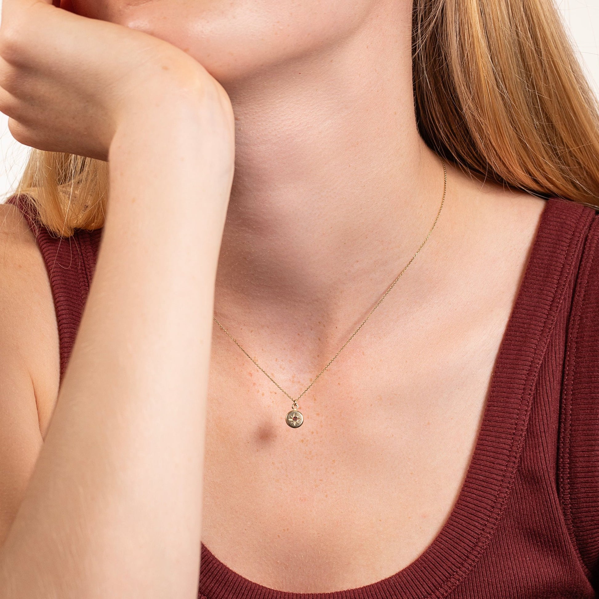 garnet necklace