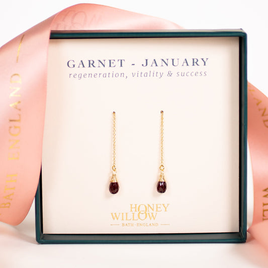 garnet earrings