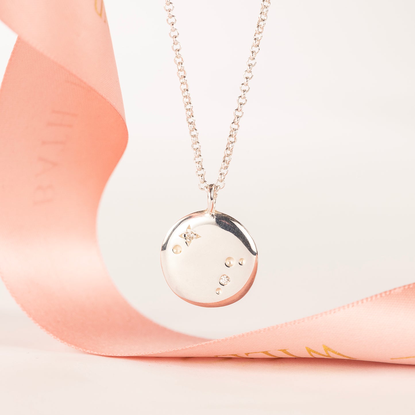 Gemini Constellation Necklace - Silver & Lab Grown Diamonds