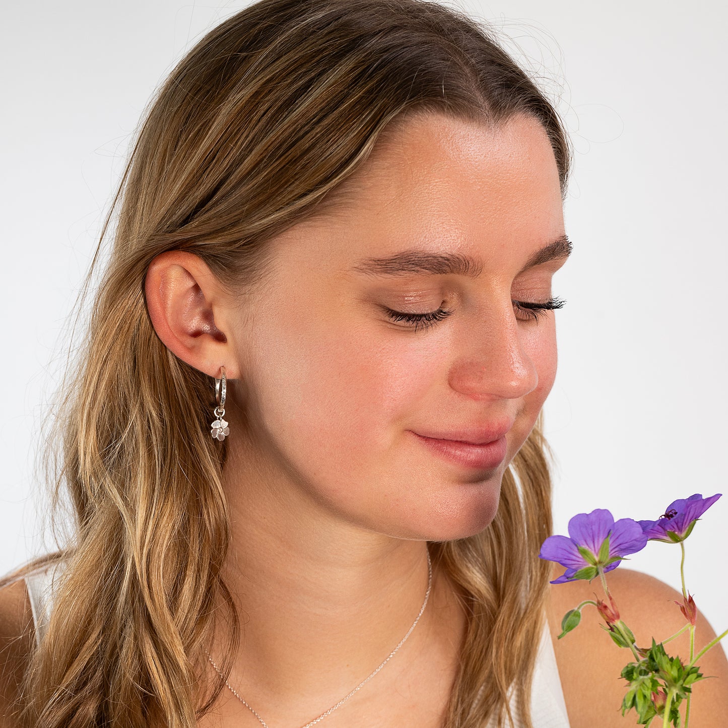 geranium flower hoops