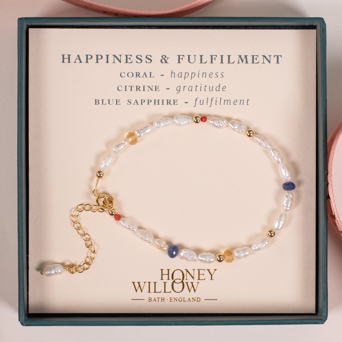 happiness and fulfilment bracelet