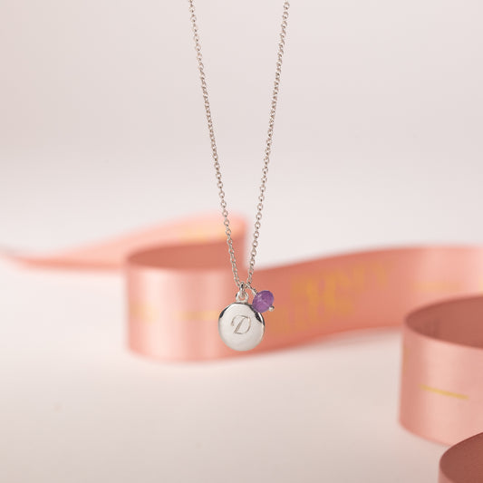 february birthstone necklace