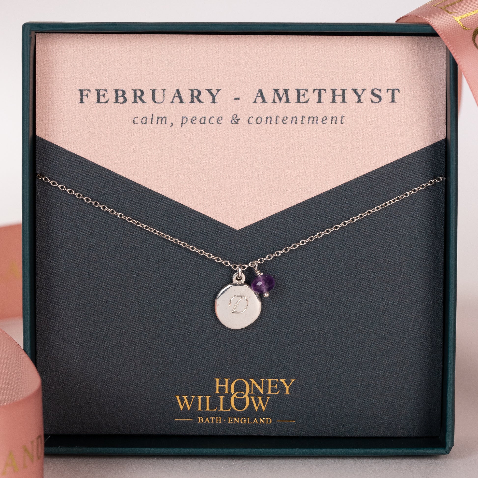 february birthstone necklace