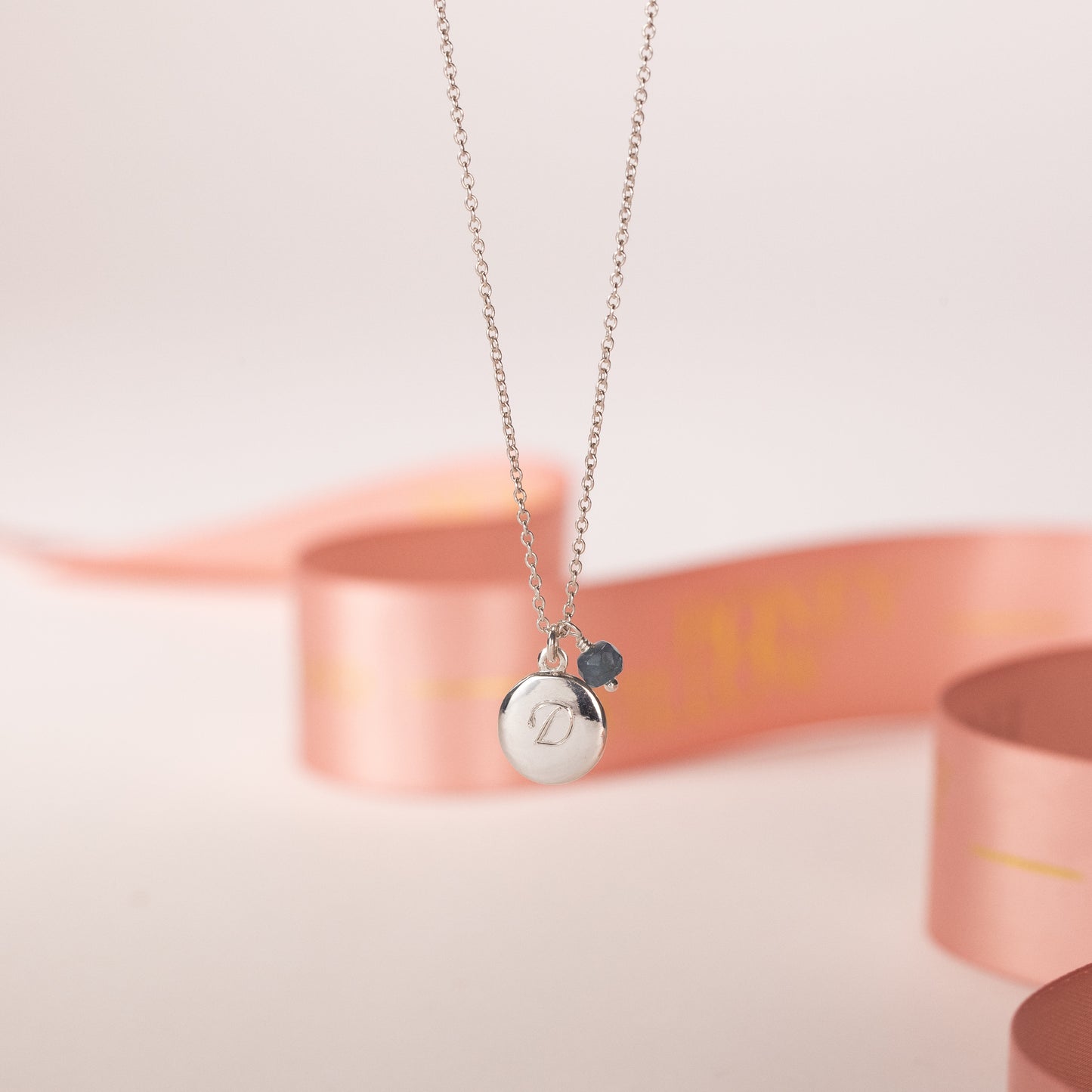 March birthstone necklace