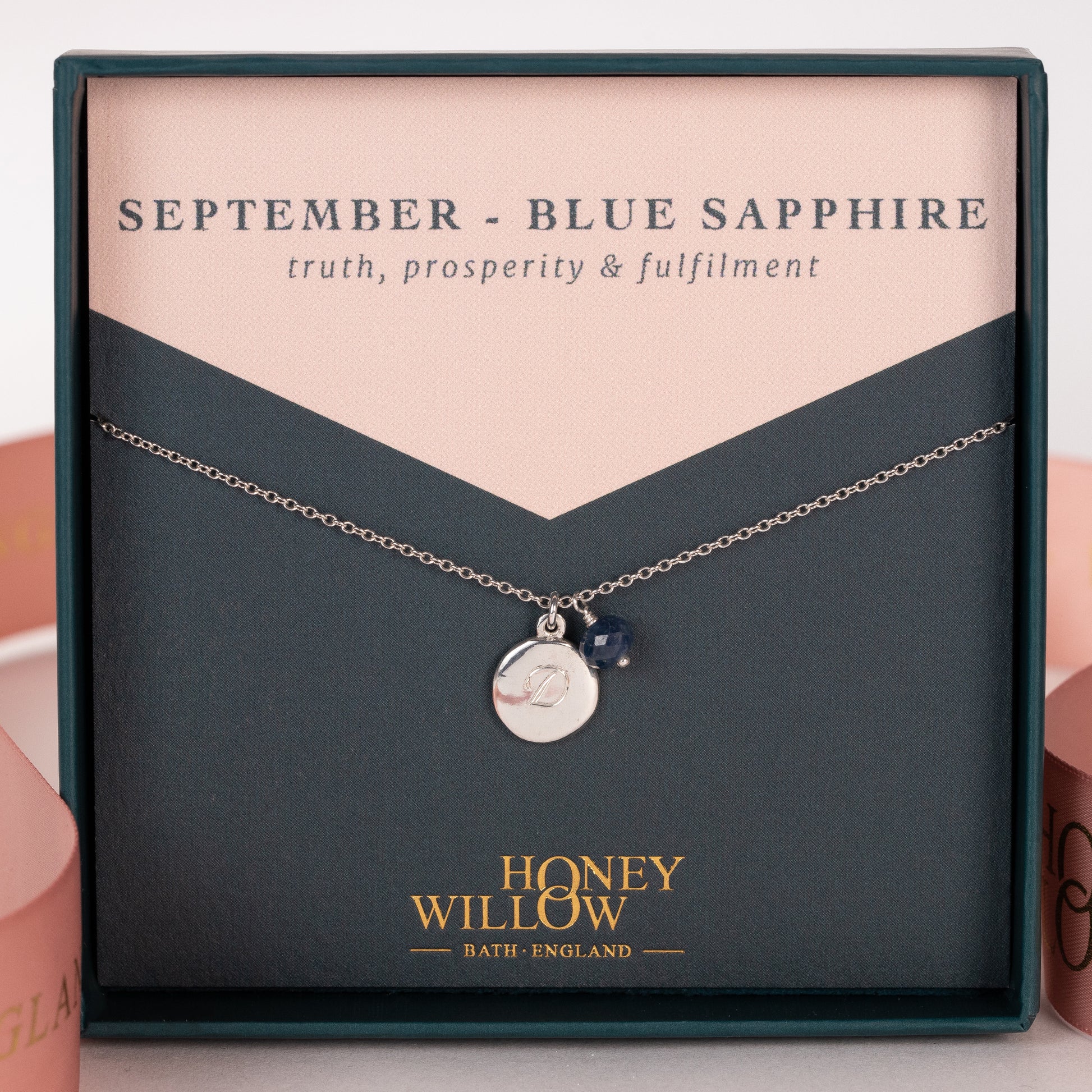 september birthstone necklace