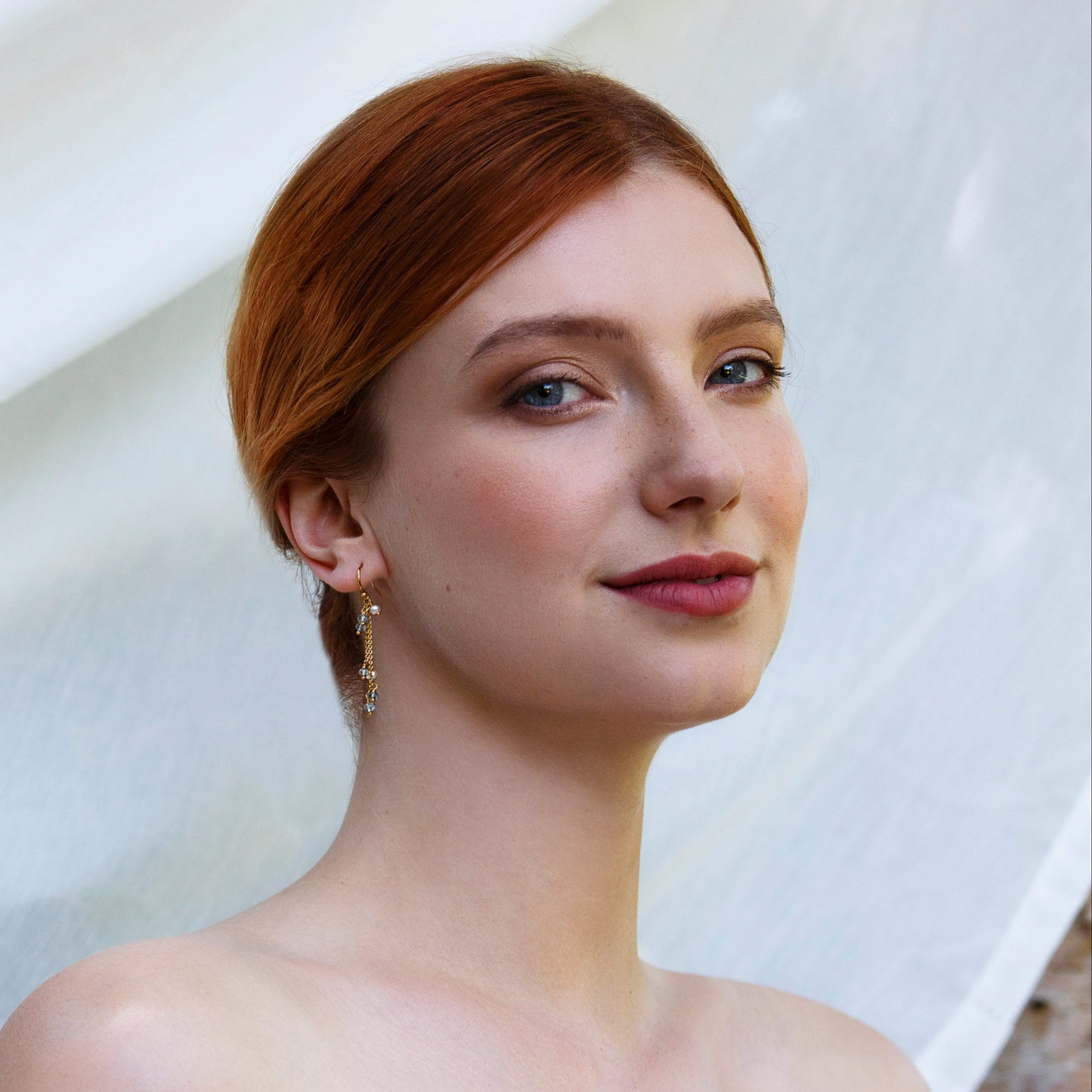 Jane 'something blue' bridal earrings
