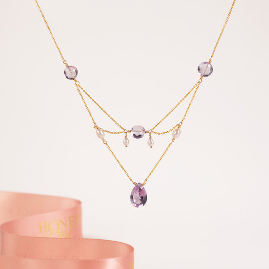 amethyst necklace bridgerton inspired
