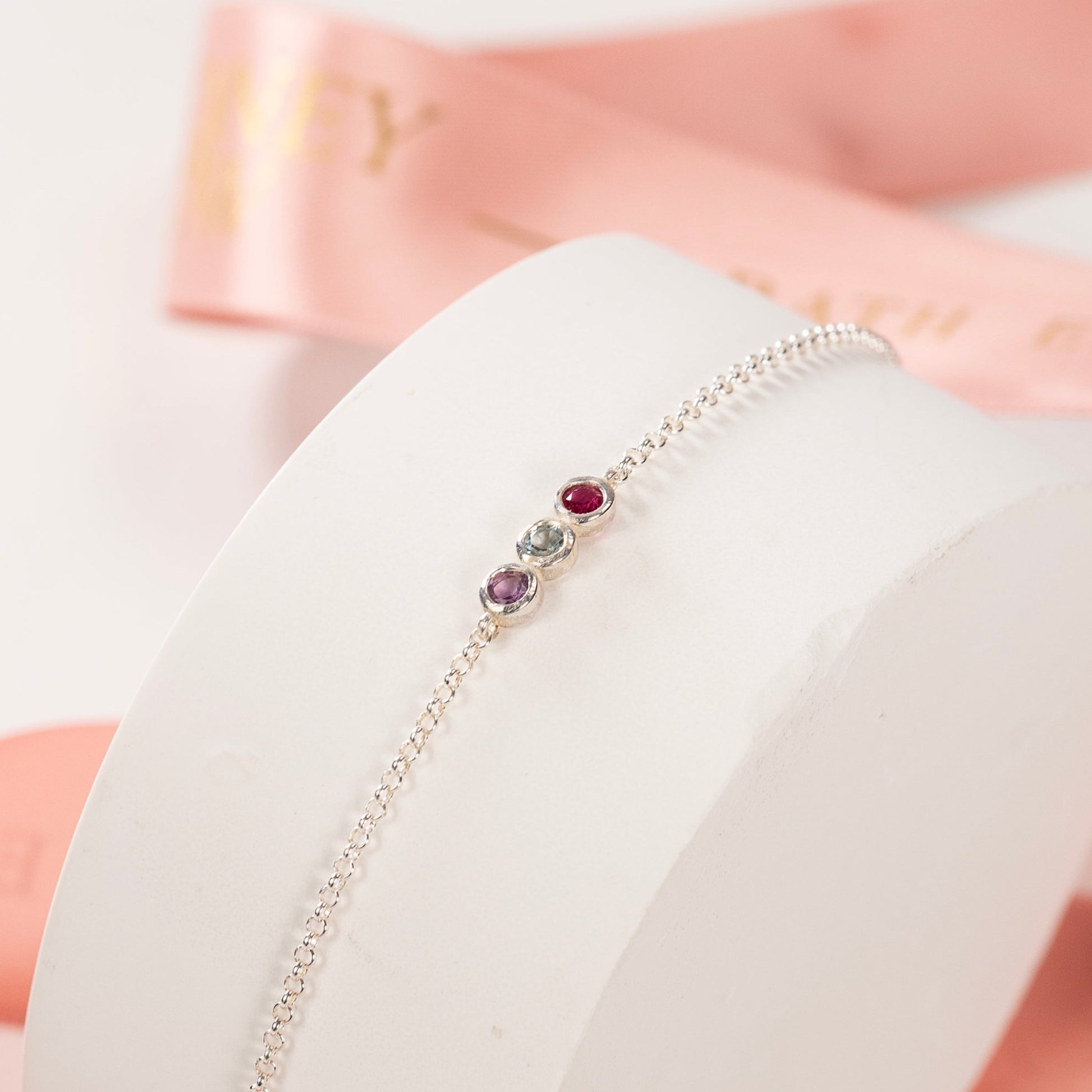 family birthstone bracelet