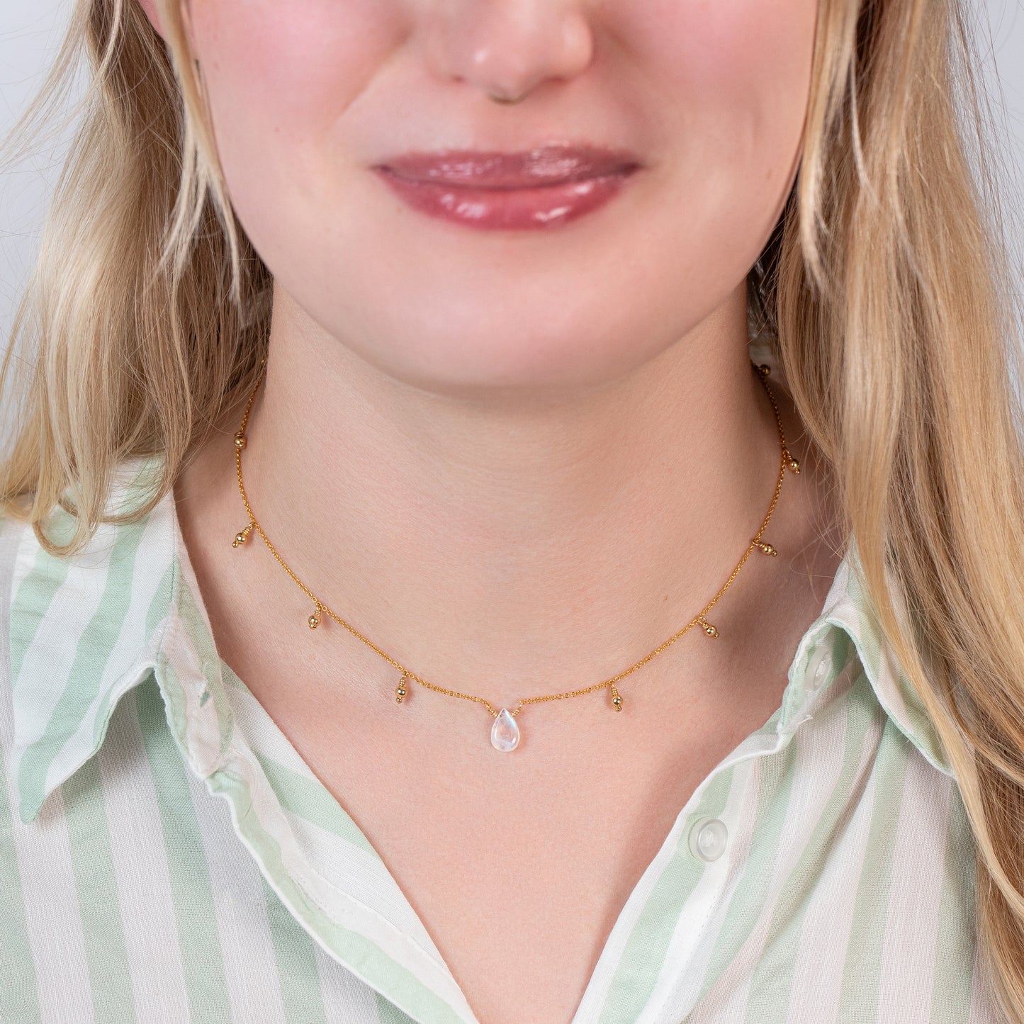 moonstone choker necklace