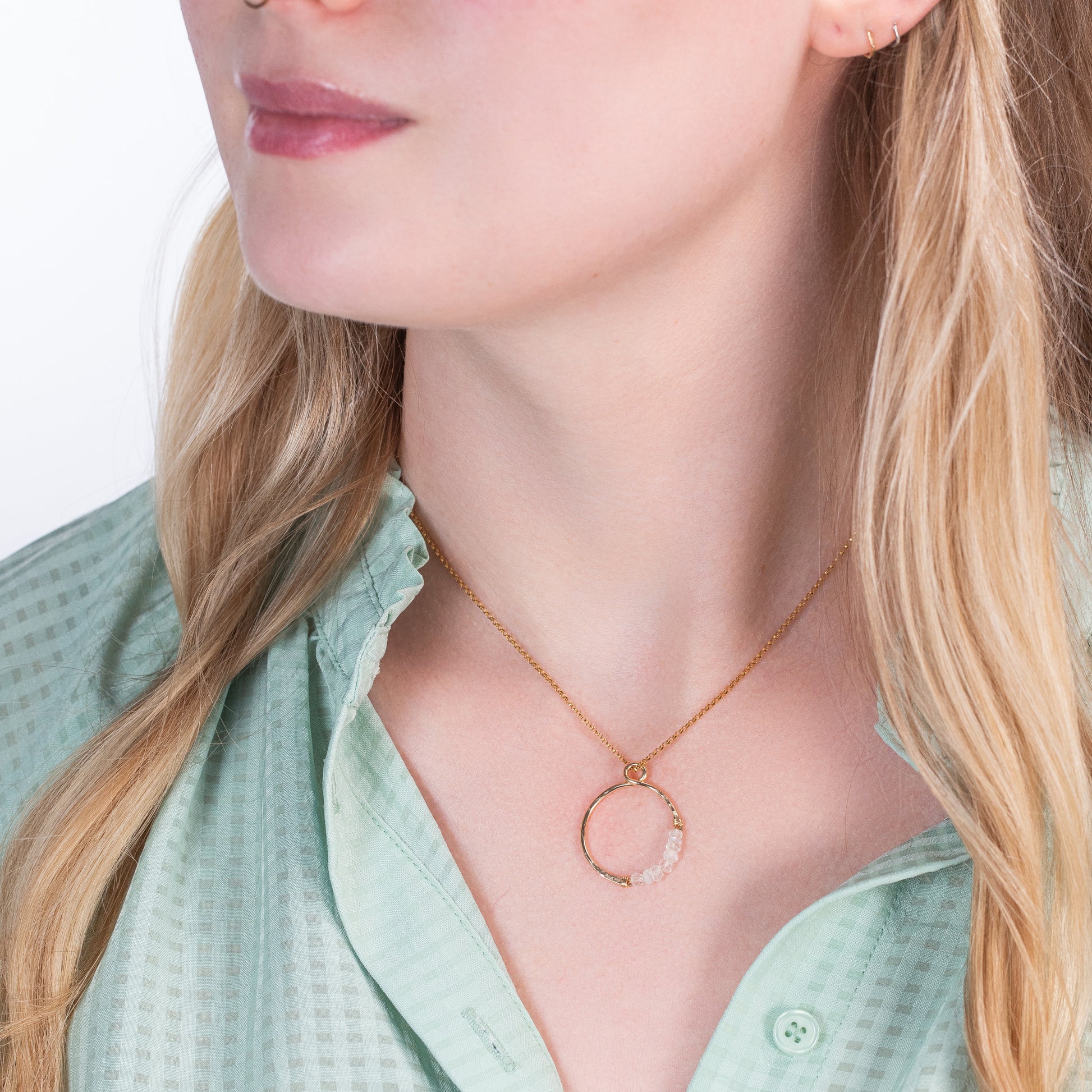 moonstone infinity necklace