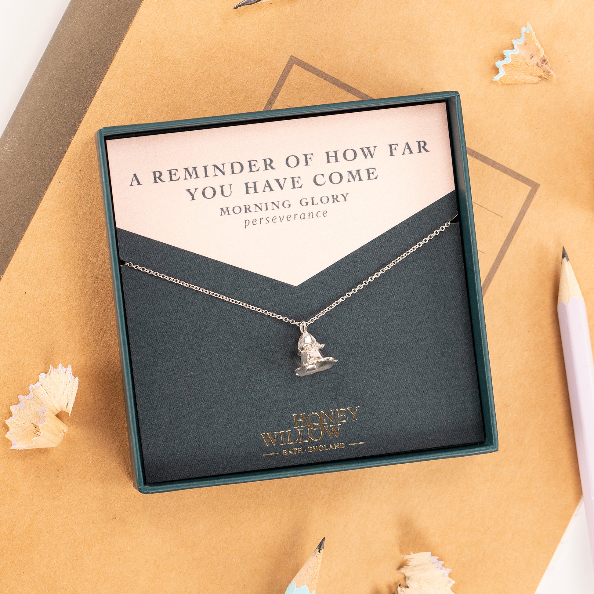 morning glory necklace