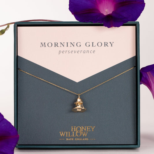 morning glory necklace