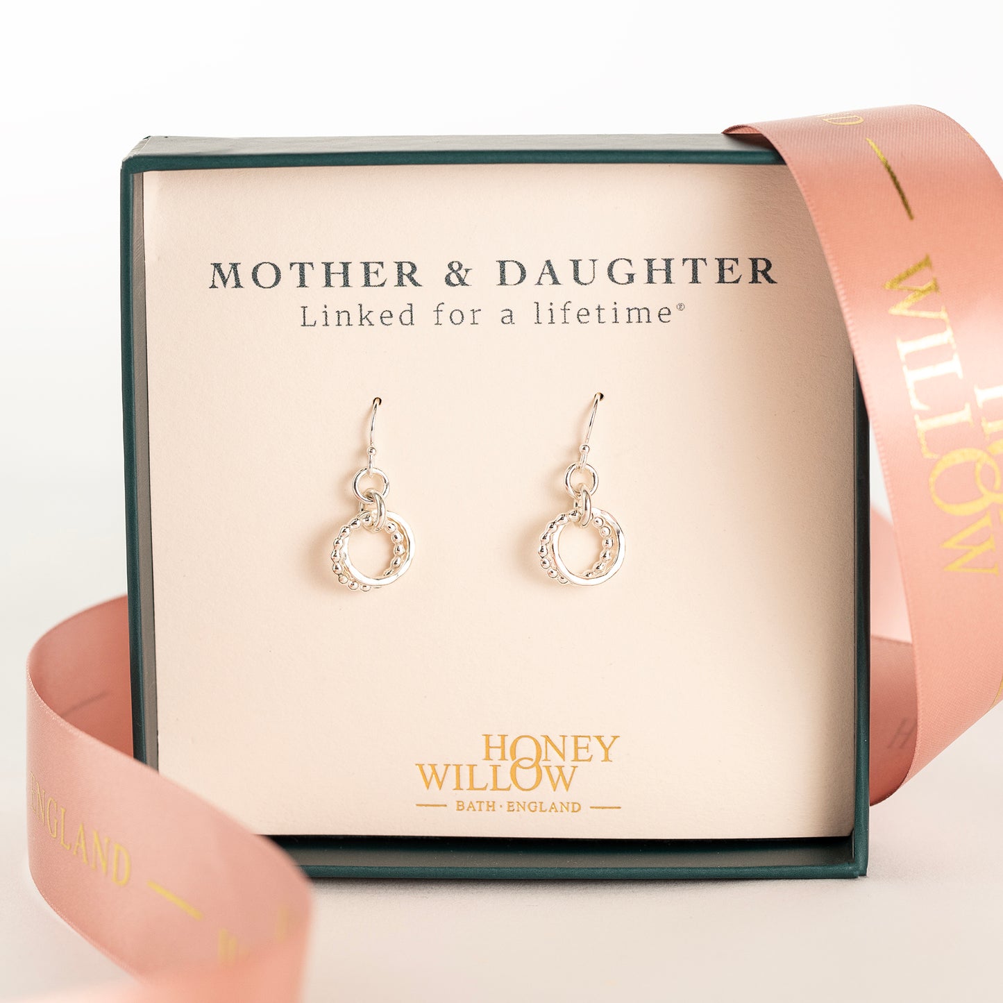 Mother & Daughter Earrings - Silver Love Knot Earrings