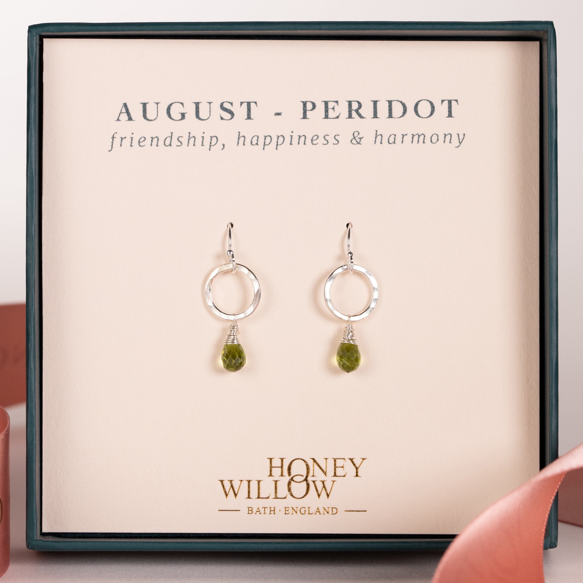 peridot earrings