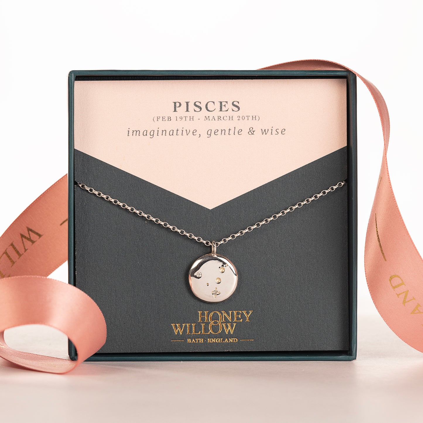 Pisces Constellation Necklace - Lab Grown Diamonds & Silver