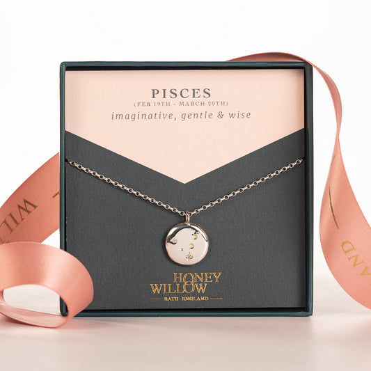 Pisces Constellation Necklace - Lab Grown Diamonds & Silver