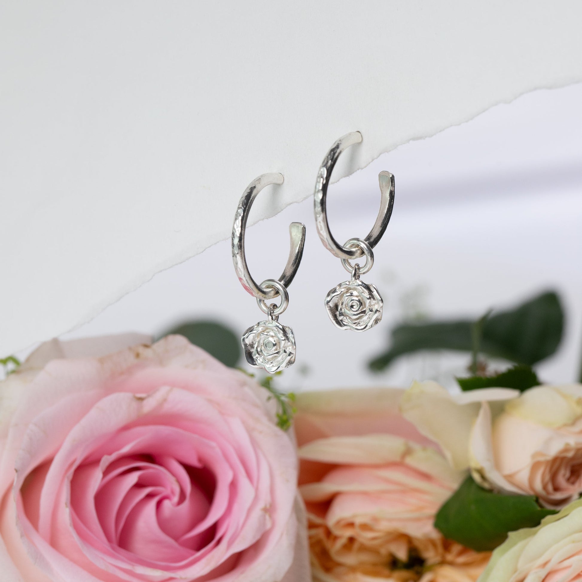 rose flower hoops