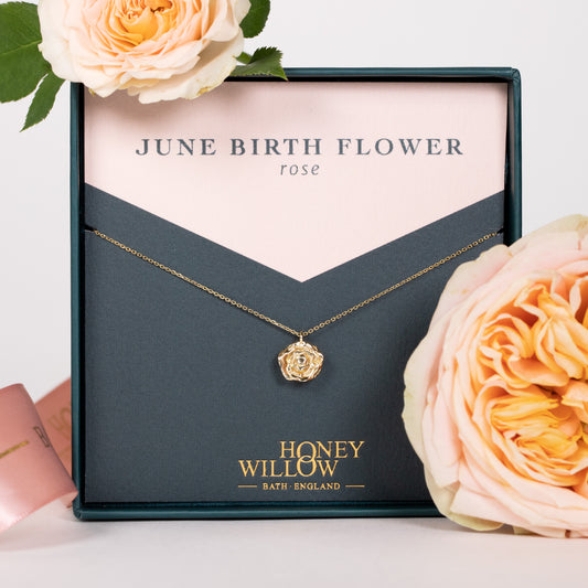 June birth flower necklace