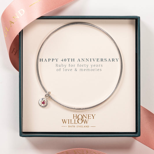 ruby anniversary bangle