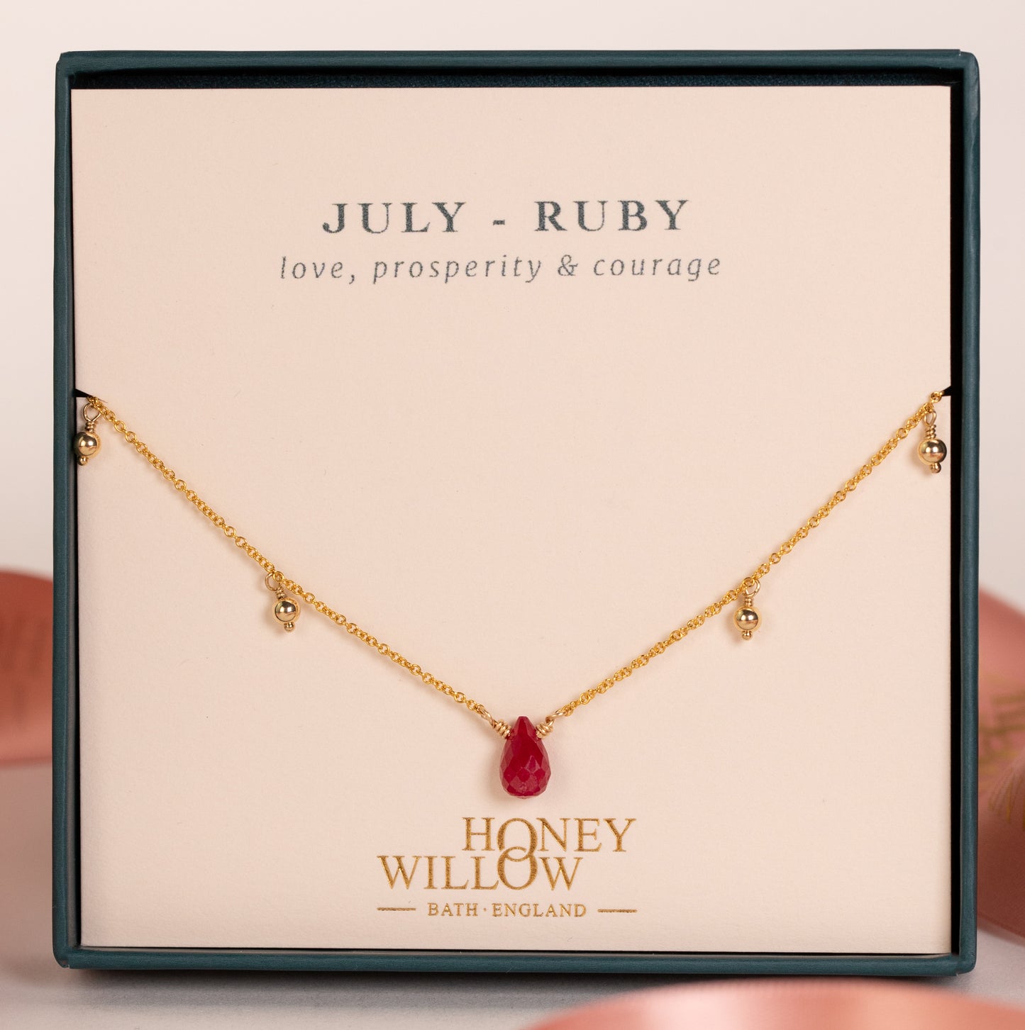 july birthstone necklace