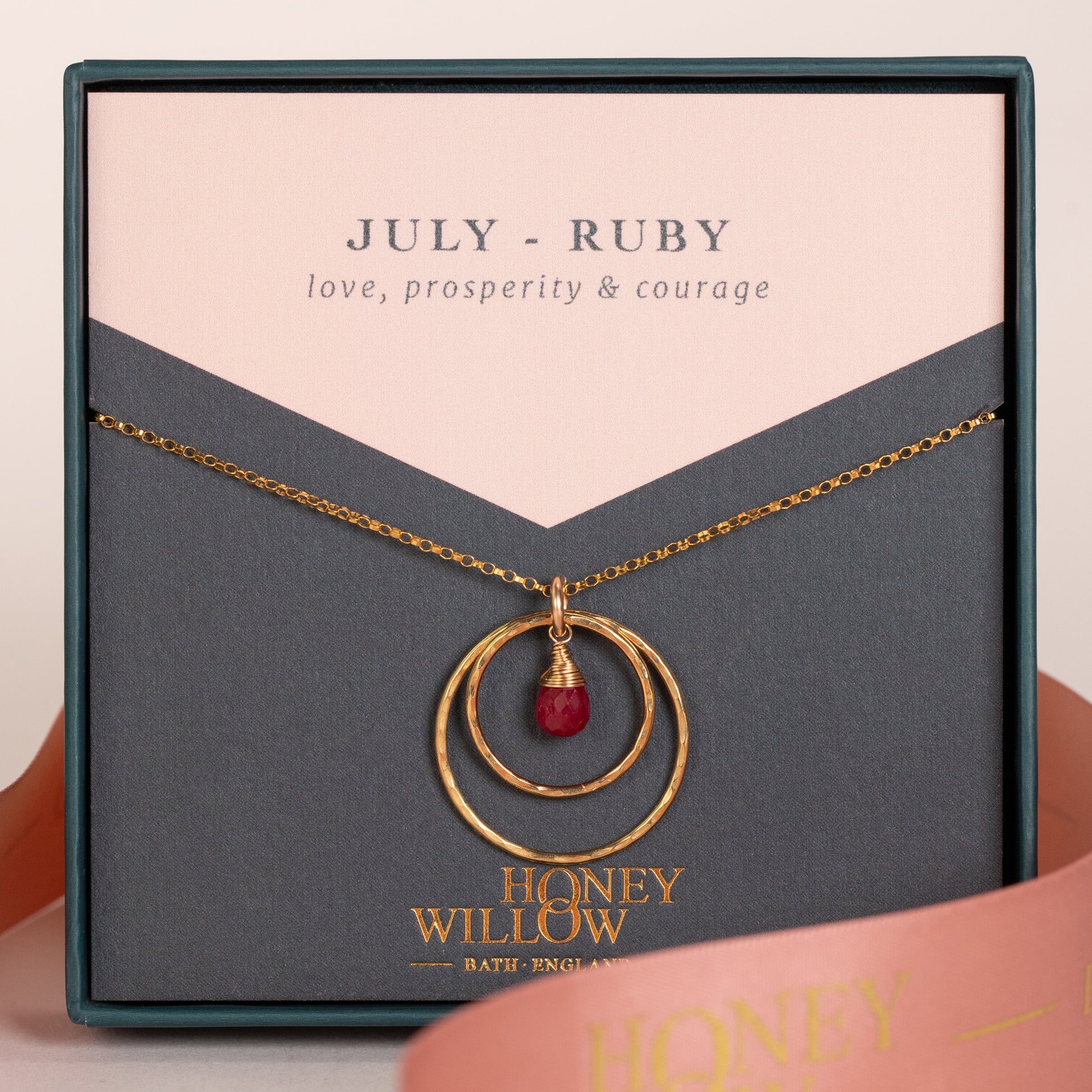 july birthstone necklace