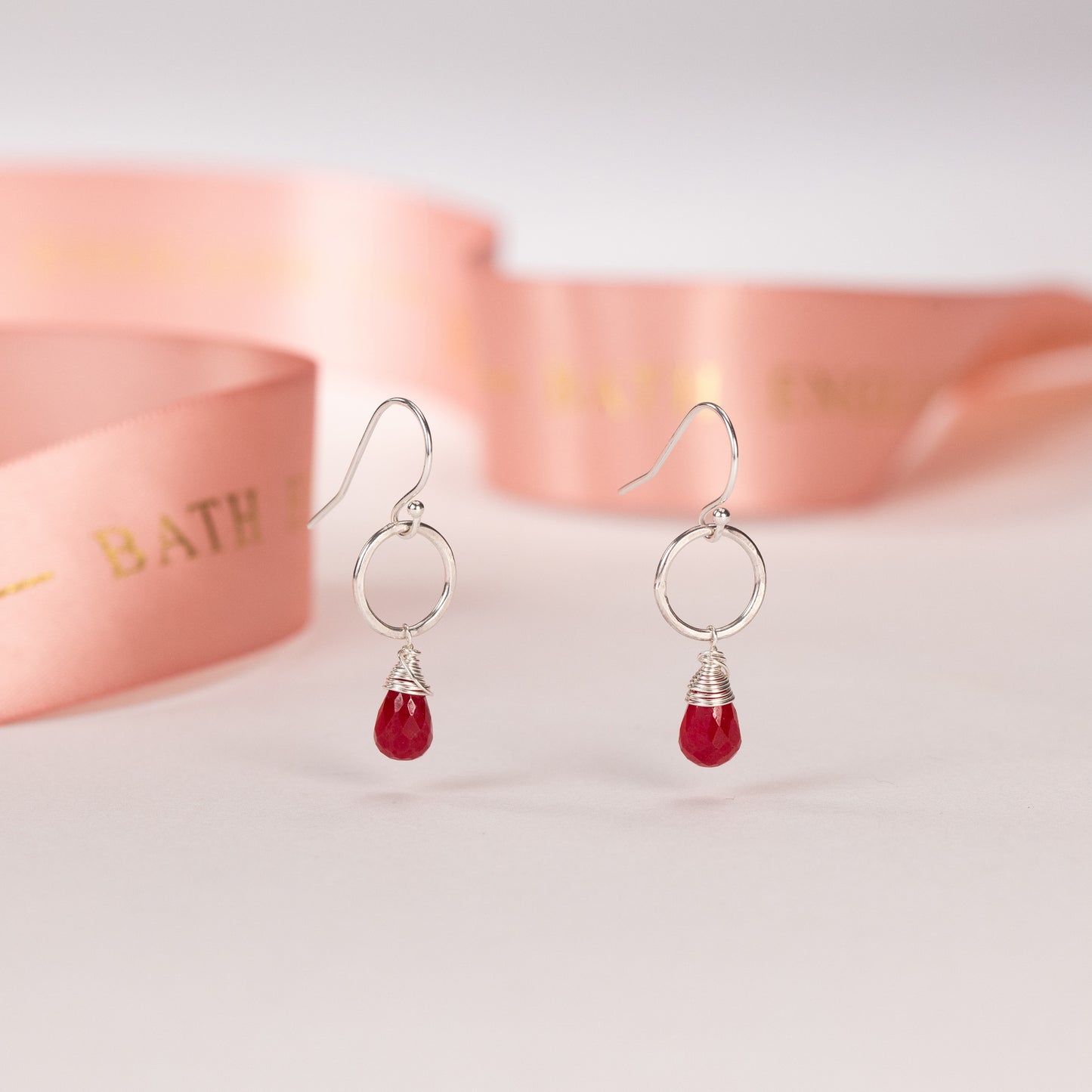 ruby earrings