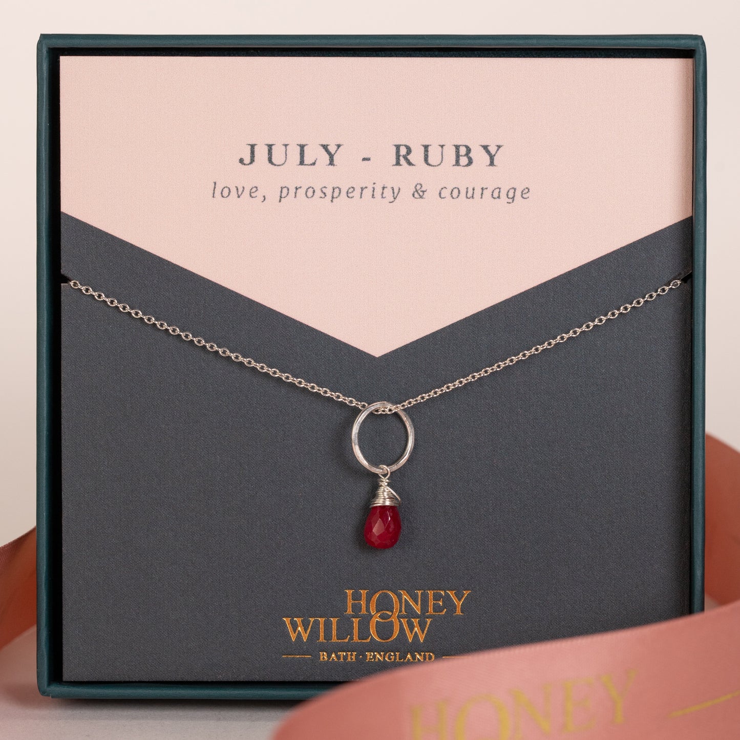 july birthstone necklace